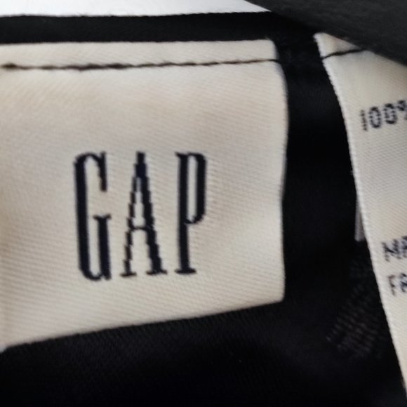 GAP Maxi Dress black with beige floral design woman's size 10 - Picture 6 of 9